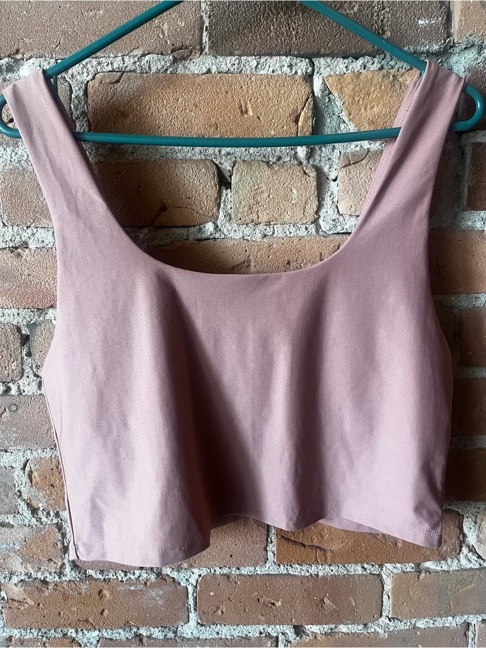 Fabletics Women’s Built-In Bra Tank Crop Top Blush Pink XL Activewear